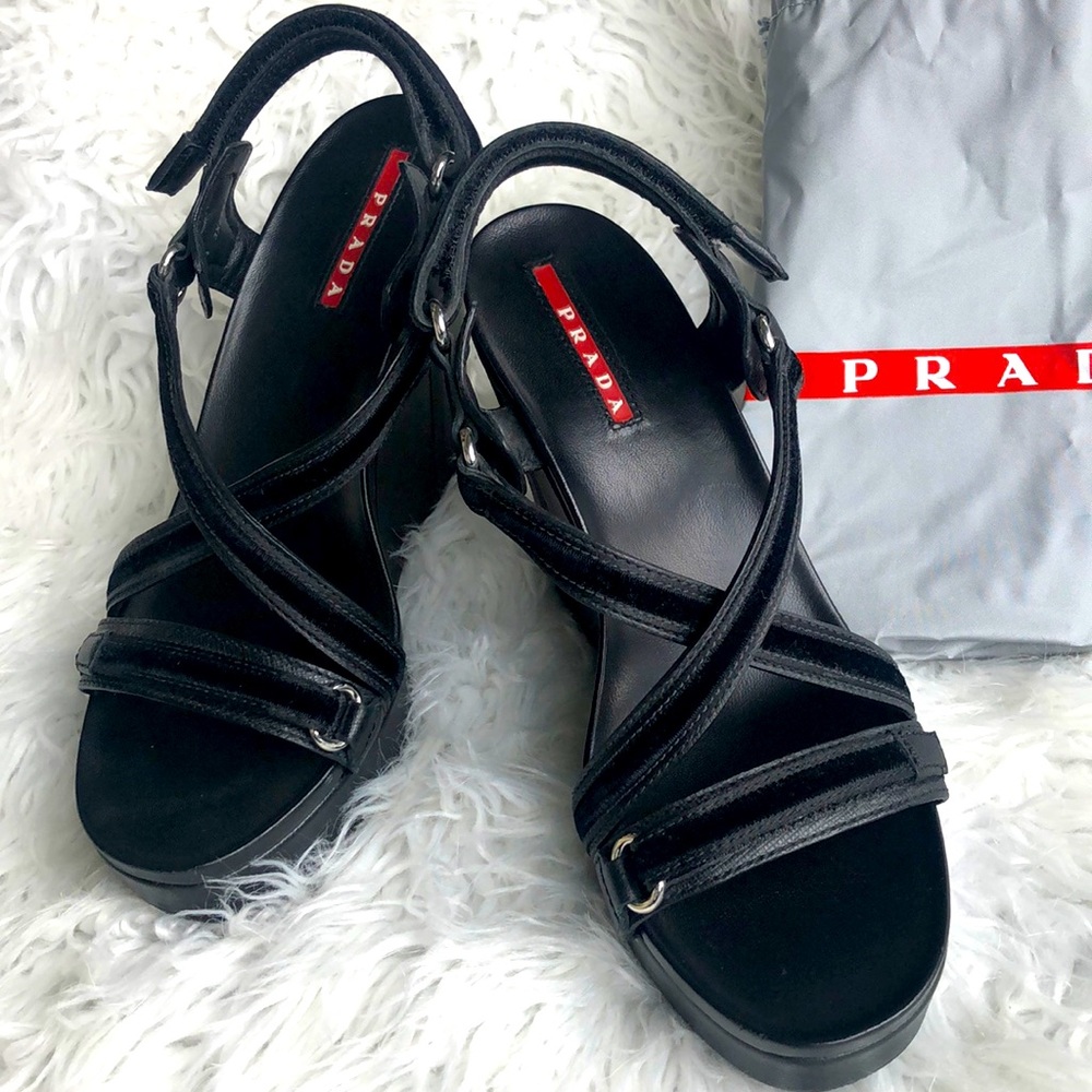 Prada Sport Platform Sandals. Size 6.5